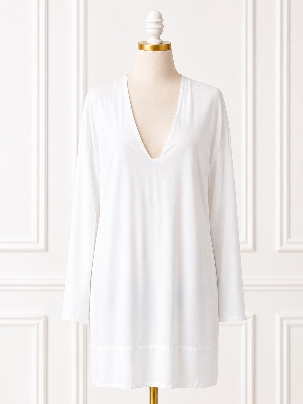 NWT Aurum White Swim Cover Up Size 6 Resort Beach Coverup MSRP $245